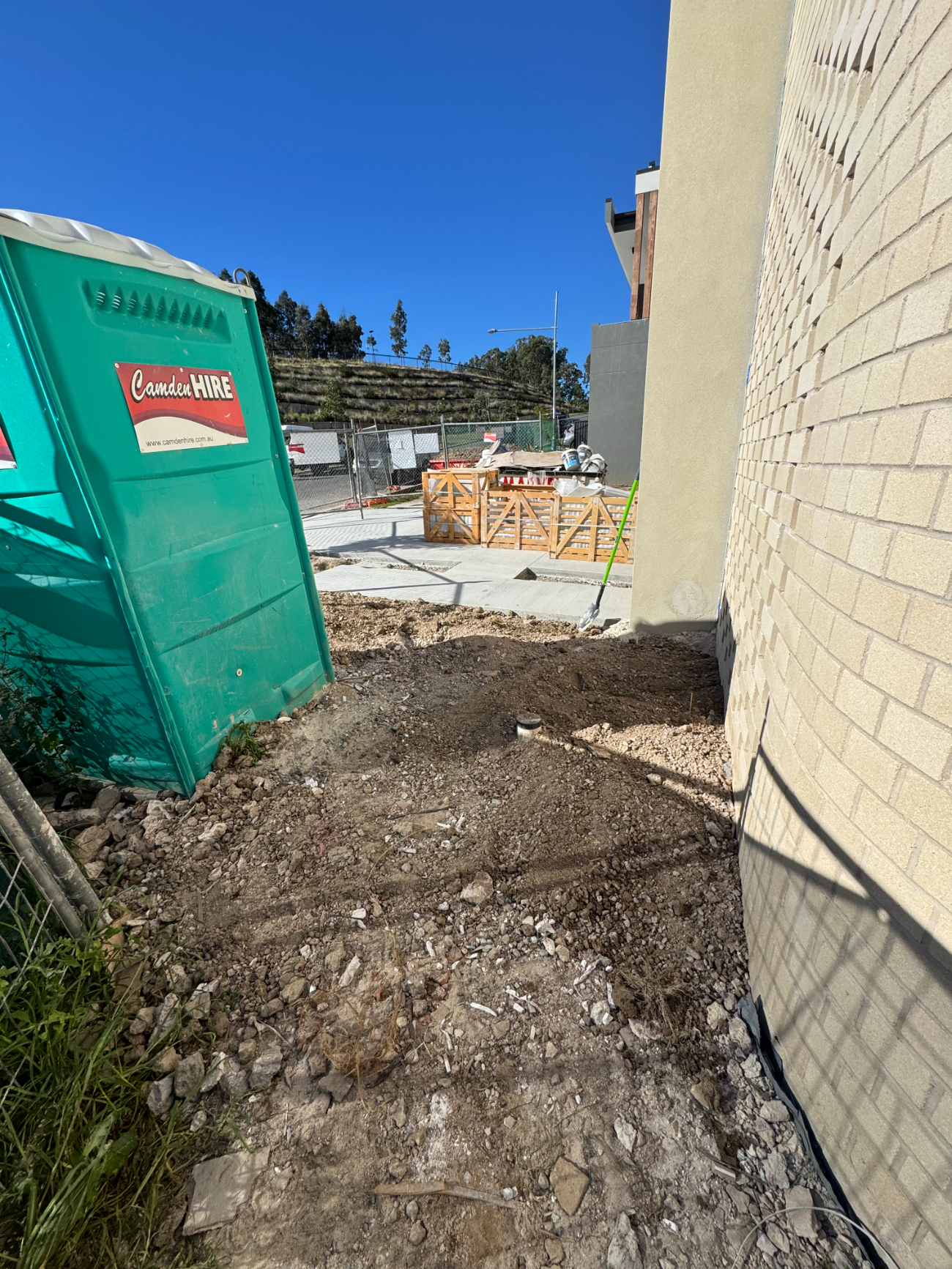 Cleared side access with all debris removed after the job